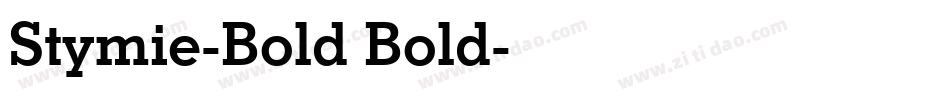 Stymie-Bold Bold字体转换